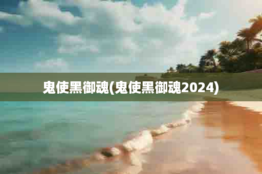 鬼使黑御魂(鬼使黑御魂2024)