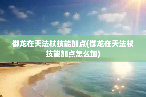 御龙在天法杖技能加点(御龙在天法杖技能加点怎么加)