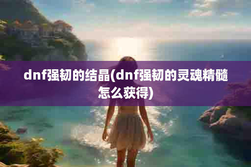 dnf强韧的结晶(dnf强韧的灵魂精髓怎么获得)