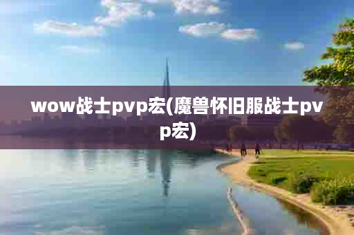 wow战士pvp宏(魔兽怀旧服战士pvp宏)