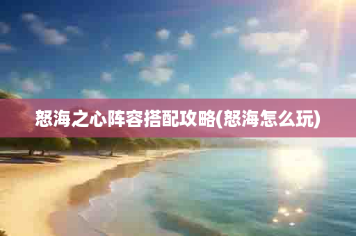 怒海之心阵容搭配攻略(怒海怎么玩)